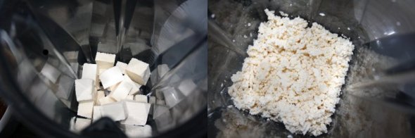 Tofu zu Hack in der Vitamix